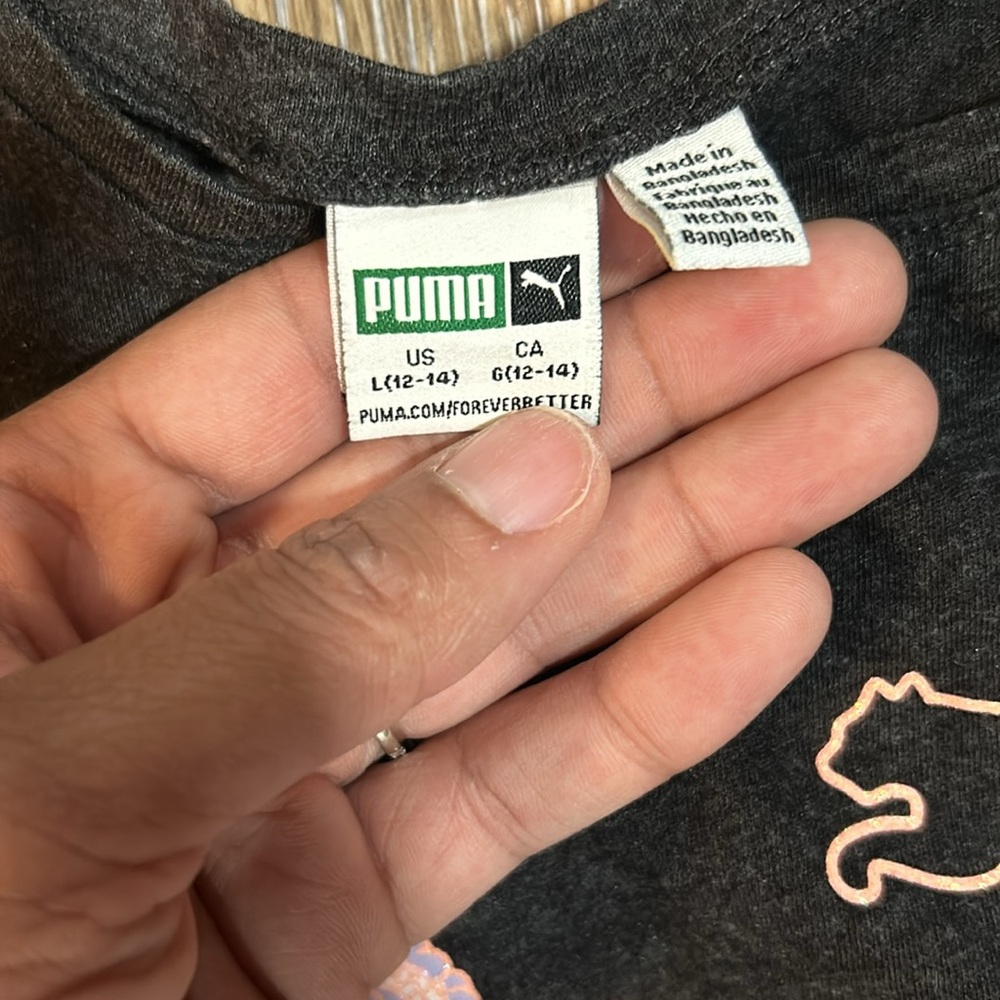 Girls Puma Racer Back Tee - Picture 3 of 5
